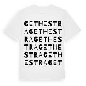 Gethestra ordlek t-shirt – ekologisk bomull t-shirt från Pinshirt