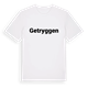 White t-shirt med Getryggen fetstil t-shirt