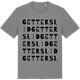 Mid Heather Gray t-shirt med Getterslid ordlek t-shirt