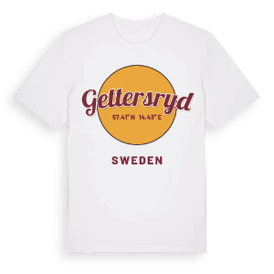 Gettersryd cirkel t-shirt – ekologisk bomull t-shirt från Pinshirt