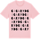 Pink Cotton t-shirt med Gigaryd ordlek t-shirt
