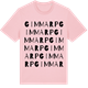 Pink Cotton t-shirt med Gimmarp ordlek t-shirt
