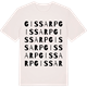 Vintage White t-shirt med Gissarp ordlek t-shirt