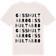 Vintage White t-shirt med Gisshultabro ordlek t-shirt
