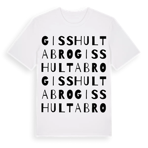 Gisshultabro ordlek t-shirt – ekologisk bomull t-shirt från Pinshirt