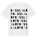 Gisslaköp ordlek t-shirt