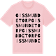 Pink Cotton t-shirt med Gissmundetorp ordlek t-shirt