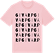 Pink Cotton t-shirt med Givarp ordlek t-shirt