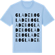 Blue Soul t-shirt med Gladebo ordlek t-shirt