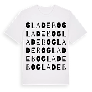 Gladebo ordlek t-shirt – ekologisk bomull t-shirt från Pinshirt