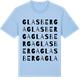 Blue Soul t-shirt med Glasberga ordlek t-shirt