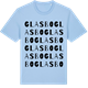 Blue Soul t-shirt med Glasbo ordlek t-shirt