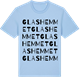 Blue Soul t-shirt med Glashemmet ordlek t-shirt