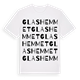 Glashemmet ordlek t-shirt