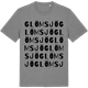 Mid Heather Gray t-shirt med Glömsjö ordlek t-shirt