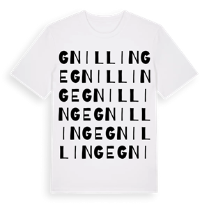 Gnillinge ordlek t-shirt – ekologisk bomull t-shirt från Pinshirt