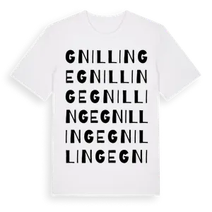 Gnillinge ordlek t-shirt – ekologisk bomull t-shirt från Pinshirt
