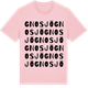 Pink Cotton t-shirt med Gnosjö ordlek t-shirt
