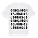 White t-shirt med Gnosjö ordlek t-shirt