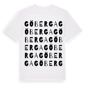Göberga ordlek t-shirt – ekologisk bomull t-shirt från Pinshirt