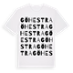 White t-shirt med Göhestra ordlek t-shirt