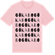 Pink Cotton t-shirt med Gökabo ordlek t-shirt