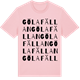 Pink Cotton t-shirt med Gölafällan ordlek t-shirt