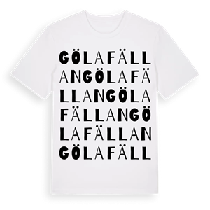 Gölafällan ordlek t-shirt – ekologisk bomull t-shirt från Pinshirt