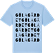 Blue Soul t-shirt med Gölagärdet ordlek t-shirt