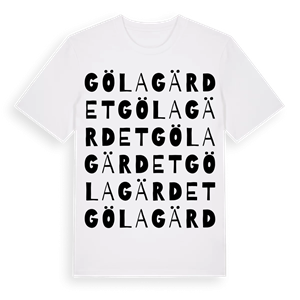 Gölagärdet ordlek t-shirt – ekologisk bomull t-shirt från Pinshirt