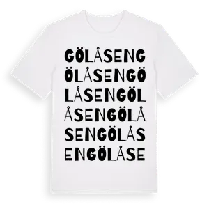 Gölåsen ordlek t-shirt – ekologisk bomull t-shirt från Pinshirt