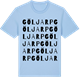 Blue Soul t-shirt med Göljarp ordlek t-shirt