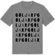 Mid Heather Gray t-shirt med Göljarp ordlek t-shirt
