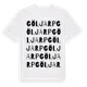 White t-shirt med Göljarp ordlek t-shirt