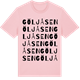 Pink Cotton t-shirt med Göljåsen ordlek t-shirt