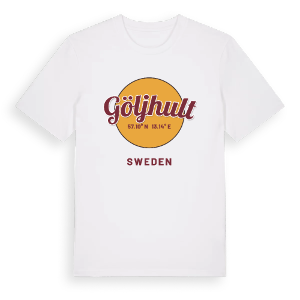 Göljhult cirkel t-shirt – ekologisk bomull t-shirt från Pinshirt