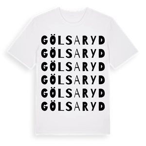 Gölsaryd ordlek t-shirt – ekologisk bomull t-shirt från Pinshirt