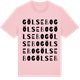 Pink Cotton t-shirt med Gölsebo ordlek t-shirt