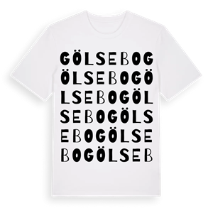 Gölsebo ordlek t-shirt – ekologisk bomull t-shirt från Pinshirt