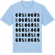 Blue Soul t-shirt med Gösbo ordlek t-shirt