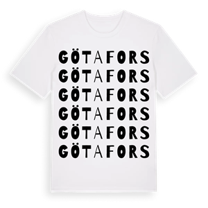 Götafors ordlek t-shirt – ekologisk bomull t-shirt från Pinshirt