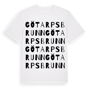 Götarps brunn ordlek t-shirt – ekologisk bomull t-shirt från Pinshirt