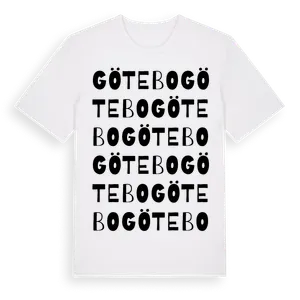 Götebo ordlek t-shirt – ekologisk bomull t-shirt från Pinshirt