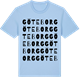 Blue Soul t-shirt med Göteborg ordlek t-shirt