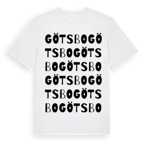 Götsbo ordlek t-shirt – ekologisk bomull t-shirt från Pinshirt