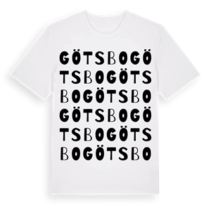 Götsbo ordlek t-shirt – ekologisk bomull t-shirt från Pinshirt