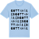 Blue Soul t-shirt med Gottamålen ordlek t-shirt