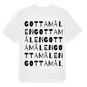 Gottamålen ordlek t-shirt – ekologisk bomull t-shirt från Pinshirt