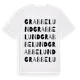 White t-shirt med Grabbelund ordlek t-shirt