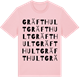 Pink Cotton t-shirt med Gräfthult ordlek t-shirt
